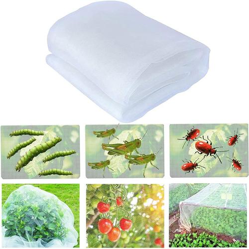 Filet Anti Insecte, 3x10m Filet Anti-Insectes pour Plantes, Filet Anti Insectes Potager, Filet Anti-Insectes Jardin, Filet de Jardin pour Protection des Légumes, Plantes, Fleurs, Fruits, Jardins (A)