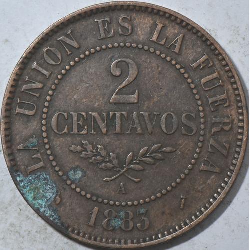 Bolivie - Dos Centavos - 1883 - Atelier A (Paris) - W124