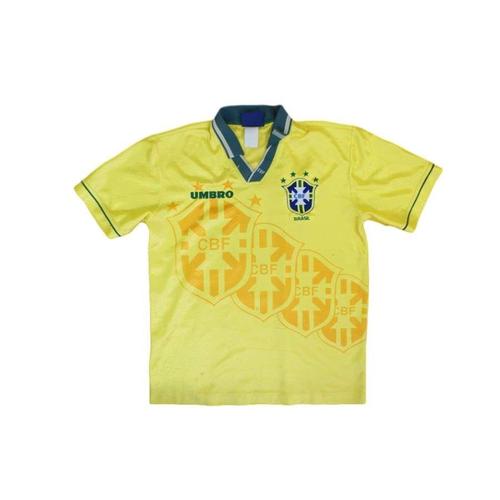 Maillot De Football Rétro Domicile Équipe Du Brésil N°10 1994-1995