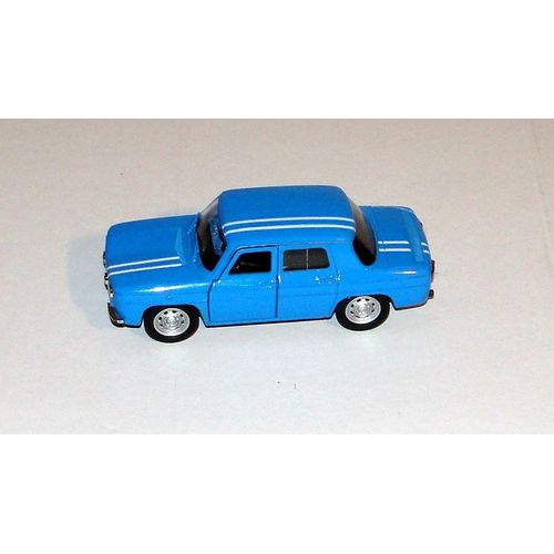 Renault 8 Gordini 1964 Voiture Bleu Bande Blanche Welly-Welly