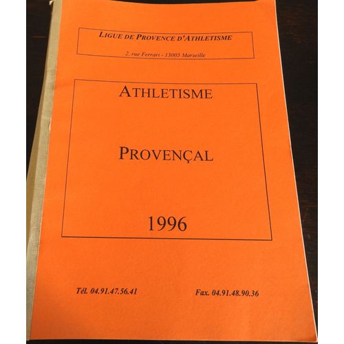 Athletisme Provencal 1996 / Bilan