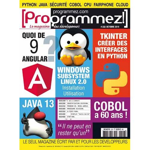 Programmez 233 - Angular - Java13 - Tkinter