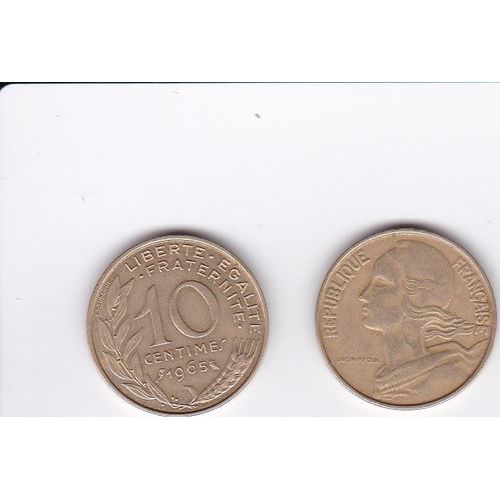France 10 Centimes 1965 Lagriffoul Et Dieudonné