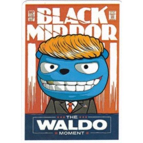 Autocollant - Black Mirror : The Waldo Moment / Le Show De Waldo (Charlie Brooker, Série, Netflix, Ours Bleu, Saison 1)