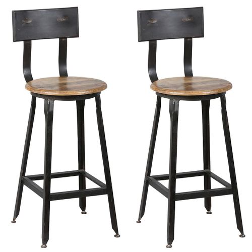 Indus - Lot De 2 Chaises Snack H65