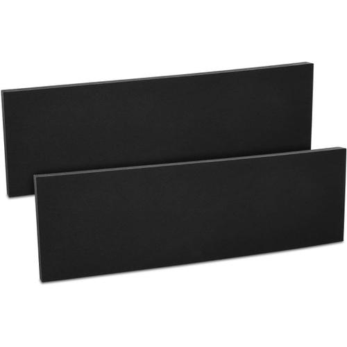 Noir Plaques Mousse Protection Garage - 2X Protections Pare-Choc Portière Voiture - Bande Autocollante pour Mur - 40 x 12 x 1,5 cm - Noir