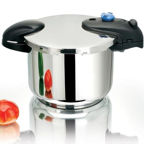 Autocuiseur cocotte minute à baïonnette Ø24cm 10L ILLICO en acier Inox avec panier cuisson