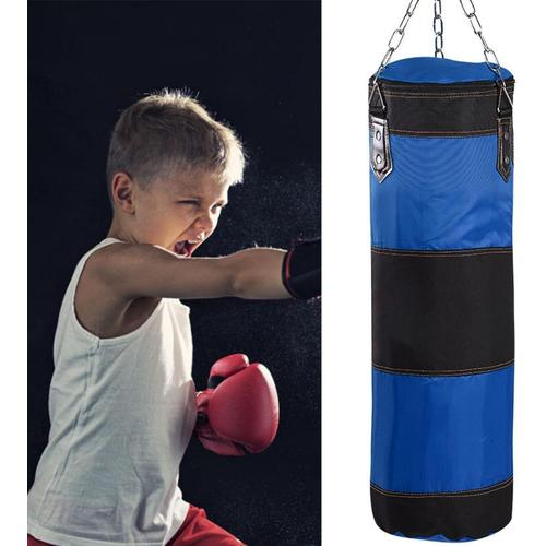 Sac De Boxe, Sac De Boxe À Suspendre Pour Kickboxing, Sac De Sable Pour Enfants, Entraînement D'autodéfense À La Maison Ou À La Salle De Sport, Sac Lourd Non Rempli Jusqu'à 55 Lb