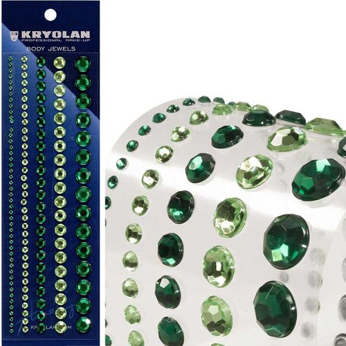 Strass Autocollants Tailles Assorties Vert