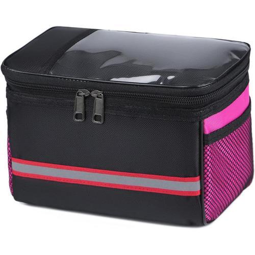 E Panier De Scooter De Vélo Avant Pour Enfants Sac De Guidon De Vélo Avec Pochette De Téléphone Transparente Pour Garçons Filles Hommes Femmes Vtt Vélo De Route