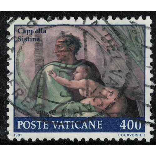 Vatican 1991 Oblitéré Used Josiah Josias De Profil Restauration Chapelle Sixtine Su