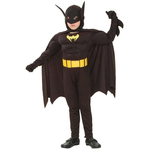 Déguisement Super Héros Chauve-Souris Garçon - Taille: L 10-12 Ans (130-140 Cm)