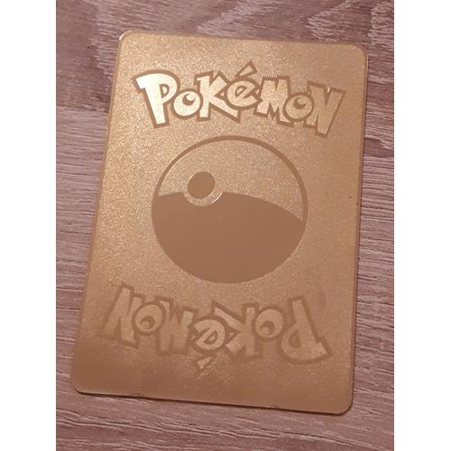 Carte pokémon couleur métal doré argent