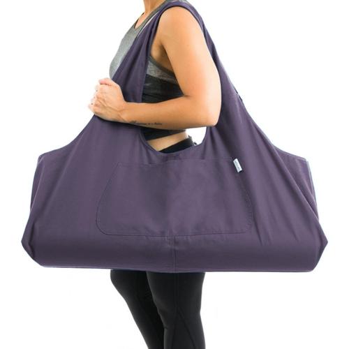 Violet Impérial Grand Sac Pour Tapis De Yoga, Grand Sac Fourre-Tout Pour Tapis De Yoga Avec Poche Latérale