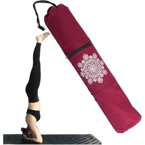 Rouge Support De Tapis De Yoga, Support De Tapis De Yoga | Tapis De Yoga Avec Support Entièrement Zippé - Bagage De Transport Pour Tapis De Yoga, Sac Pour Tapis D'exercice De Gymnastique Pilates