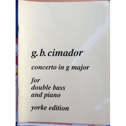 Partitions Contrebasse Et Piano