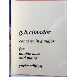 Partitions Contrebasse Et Piano