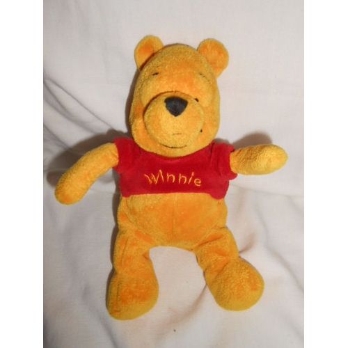 Doudou Winnie Tee Shirt Rouge Pull Jaune Pooh 21cm Disney Nicotoy Simba Toys Dickie