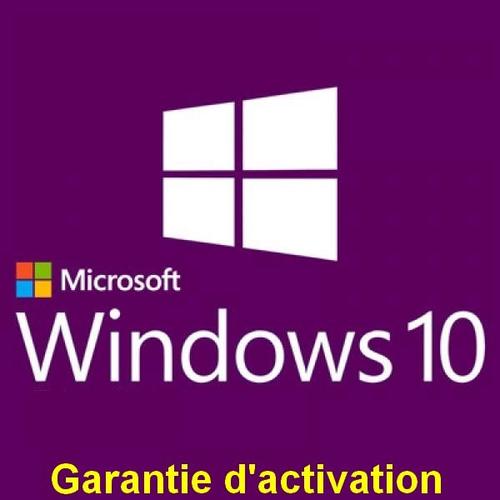 Windows 10 Pro | Clé Activation | 32/64 Bit | + Garantie D'activation Zoom Soft