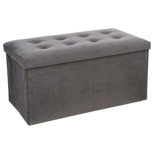 Banquette Pliable Velours "Lysandre" 76cm Gris