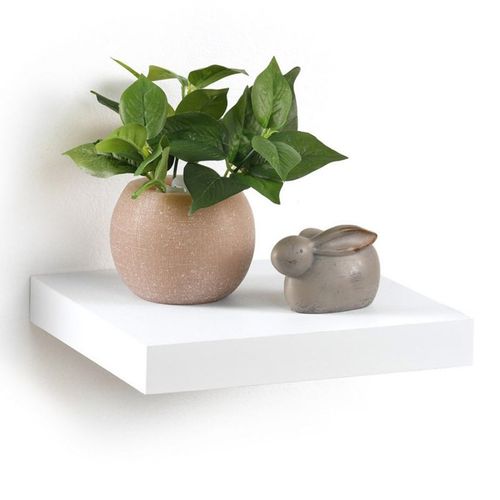 Paris Prix - Étagère Murale Design "Flottante" 25cm Blanc