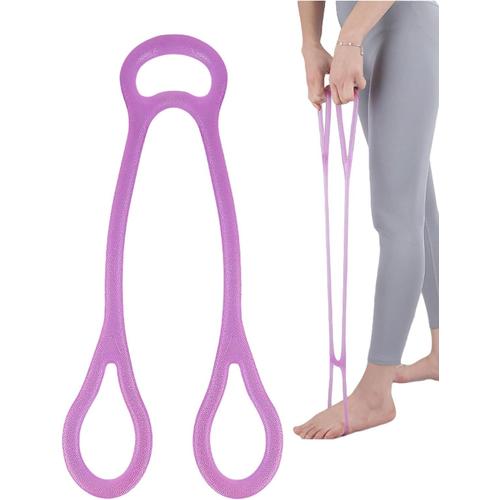 Violet Bandes D'exercice Pour Femmes Et Hommes - Bandes D'exercice À Trois Anneaux,Corde De Traction De Fitness Douce Et Résiliente, Bandes D'entraînement Élastiques Pour Hommes Et Femmes