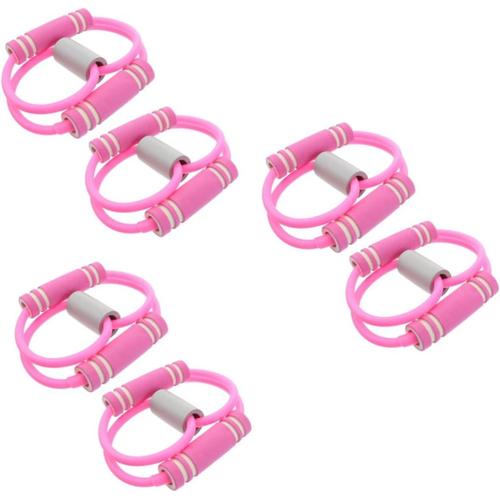 Rosex3pcs 4 Pièces Figure 8 Tendeur Équipement D'exercice Bandes D'exercice Élastiques Équipement De Sport Bande D'entraînement Tube De Résistance Bande De Fitness Corde De Traction Pour