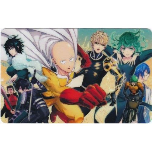 Carte Autocollante - One Punch Man - Fubuki, Batte-Man, Sonic, Saitama, Genos, Tatsumaki Et Mumen Rider (Manga, Animé, Super-Héros, Collection)