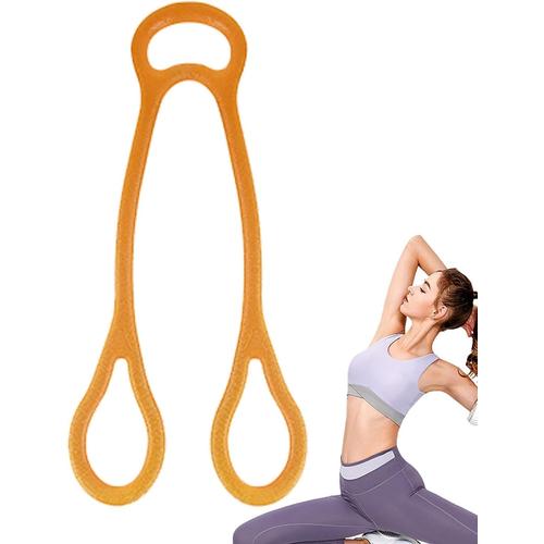 Orange1 Bande De Fitness Extensible | Bandes D'exercice À Trois Anneaux Pour Aides Au Yoga | Bandes De Résistance, Corde De Traction, Cadeau Pour La Famille, Les Amis, Les Collègues