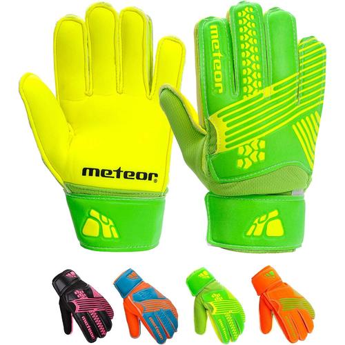 Vert Gants De Gardien De But Pour Les Jeunes Adultes Junior Enfants Garçons Gardien De But Fort Grip Finger Spines Protection Prevent Blessures Relief Football Match Top