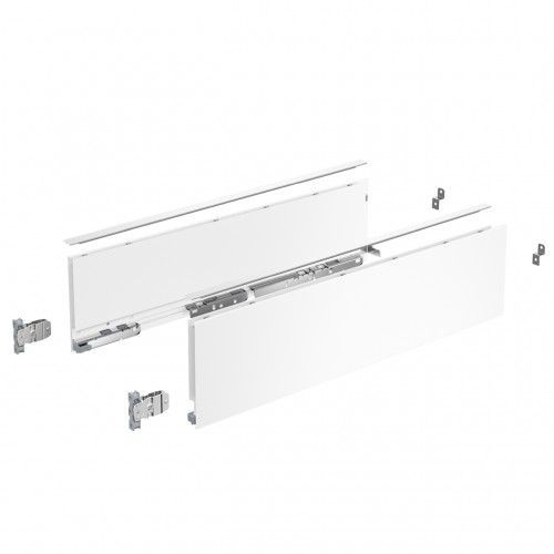 Kit tiroir casserolier AvanTech YOU - hauteur 139 mm - L500 mm - Blanc HETTICH