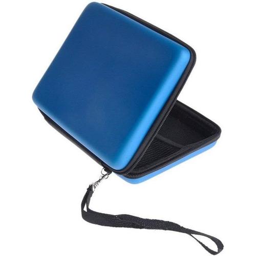 Pochette Rigide Pour Sacoche De Transport Compatible Avec La Console Nintendo 2ds - Couleur Bleu