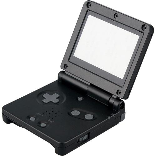 Full Housing Shell Cover Cover Cover Compatible Pour Nintendo Gba Sp Gameboy Advance Sp - Couleur Noir