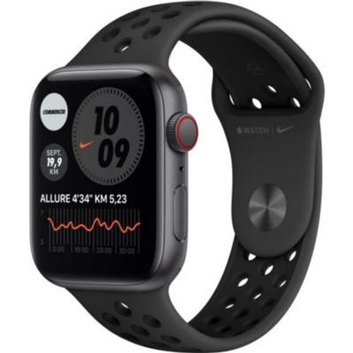 Apple Watch Nike Se (Gps + Cellular) - Boitier 44 Mm Aluminium Gris Avec Bracelet Sport Nike Anthracite