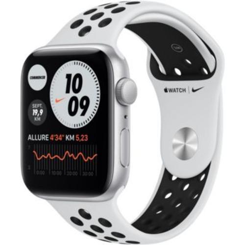 Apple Watch Nike Se (Gps) - Boitier 44 Mm Aluminium Argent Avec Bracelet Sport Nike Platine Pur/Noir