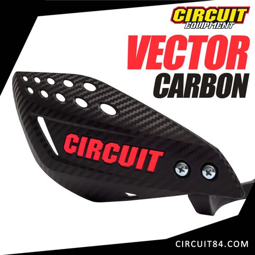 Protèges-Mains Circuit Equipment Vector Carbon Rouge