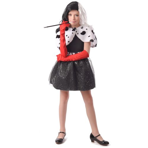 Déguisement Fille Cruelle Enfant - Taille: L 10-12 Ans (130-140 Cm)