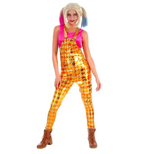 Déguisement Salopette À Losanges Femme - Taille: Xl (190 Cm)