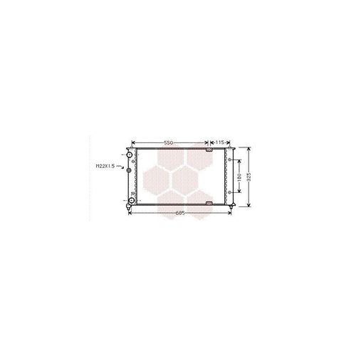 Radiateur Moteur Pour Seat Inca Depuis 1998 Version 1.9d Sans Clim