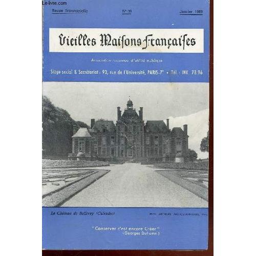 Vieilles Maisons Françaises N°39 Janvier 1969. Sommaire :La Bastide D Engras (Gard) Par Le Duc De Castries - Le Château De Balleroy (Calvados) Par G. Pillement - Cadran Solaire Monumental - Assurance(...)