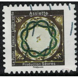 France 2019 Oblitéré Used Aux Pays Des Merveilles Assiette Production Sèvres Château De Versailles