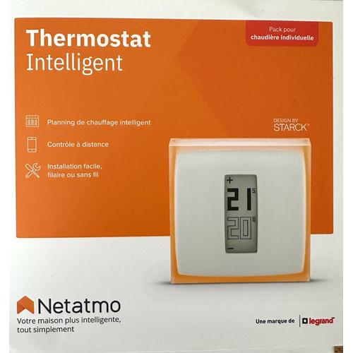 Thermostat connecté intelligent NETNATMO de Legrand