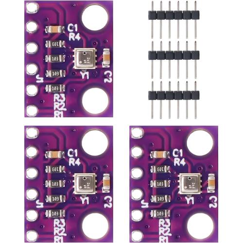 BME280 Capteur de Pression atmosphérique 3 pièces BME280 5V Haute précision Module BME280 Module capteur de Pression atmosphérique Haute précision Compatible avec Arduino