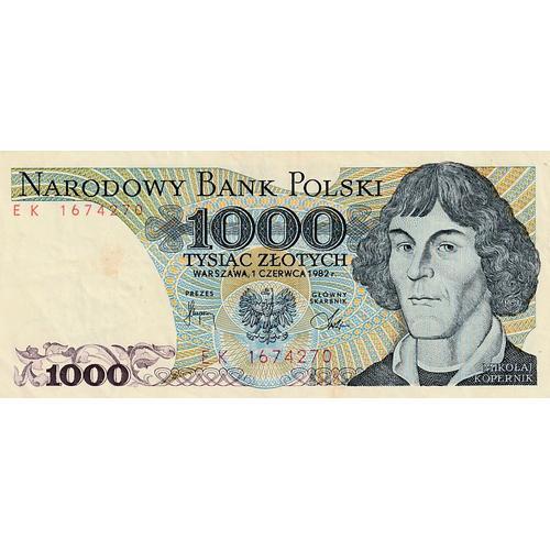 Billet De Pologne 1 000 Zloty 1982