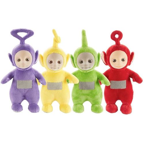 Lot De 4 Teletubbies 26 Cm Parlant Po & Laa-Laa & Dipsy & Tinky Winky Peluche Douce