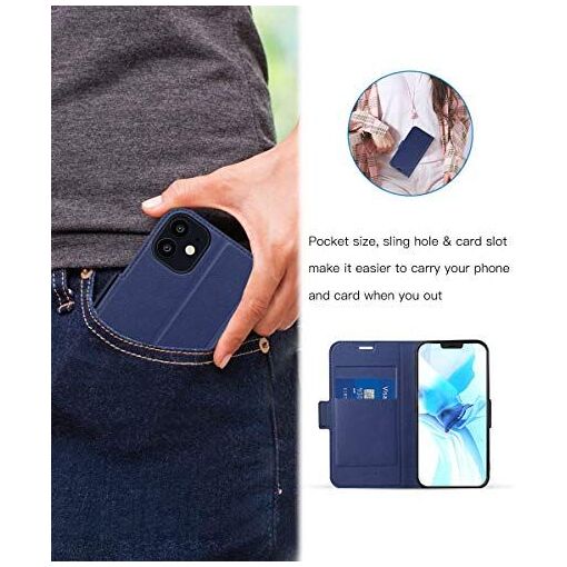 Coque Portefeuille Aimantée Pour IPhone 11 à 16 - Aluminium, Charge Qi, Mince