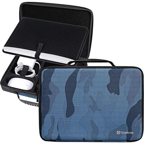 13,3 pouces Étui Rigide Compatible avec l'ordinateur Portable 2en1 HP Spectre x360 13,5 pouces, Housse HP Spectre x360, Sacoche de Transport HP Spectre x360 13,5"" - Bleu camouflage