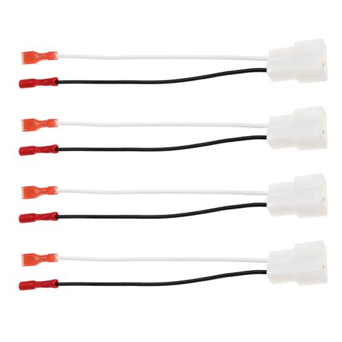 4pcs Adaptateur de Harnais de Connecteur Haut-parleur de Voiture 72-9300 Compatible avec Tracker Compatible avec Pontiac G3 Compatible avec Sentra Plug & Play 18cm