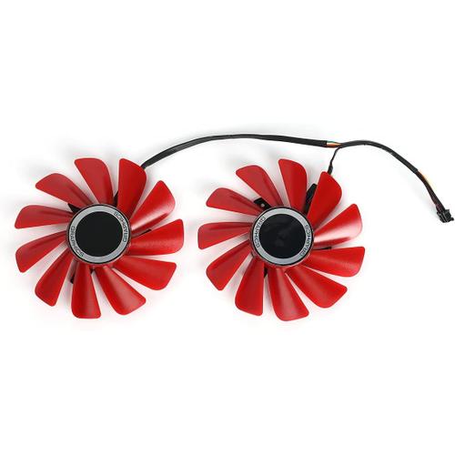 FDC10U12S9-C Ventilateur de Carte Graphique Rouge pour XFX RX 570 RS Graphic Card RX570 Cooler