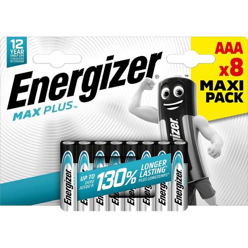 Energizer Pack 8 Piles MAX PLUS AAA /LR03 1,5V